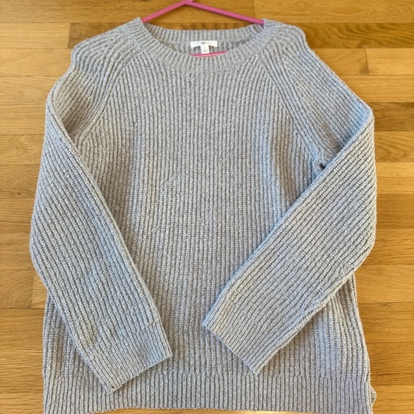 BP Nordstrom Gray Oversized Ribbed Cozy Sweater Women's Small - Picture 6 of 7